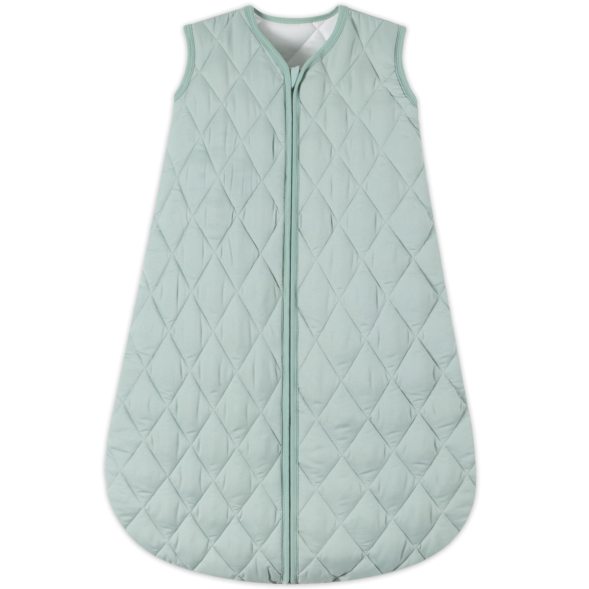 BSTOPPT baby sleep sack in green fabric showing TOG 2.5 warmth and soft texture.