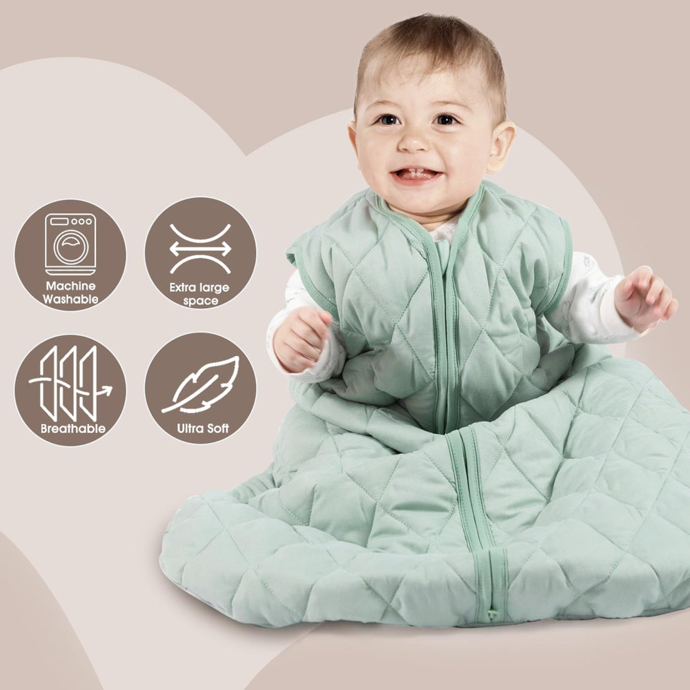 BSTOPPT two-way zipper enables easy night-time diaper changes without waking baby.