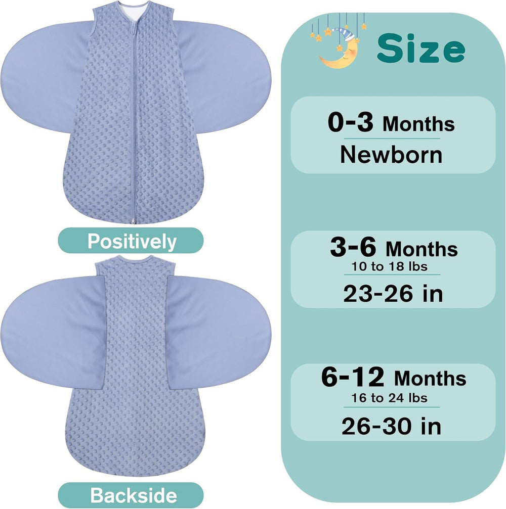 BSTOPPT fleece newborn sleep sack sleeveless design reduces overheating risk