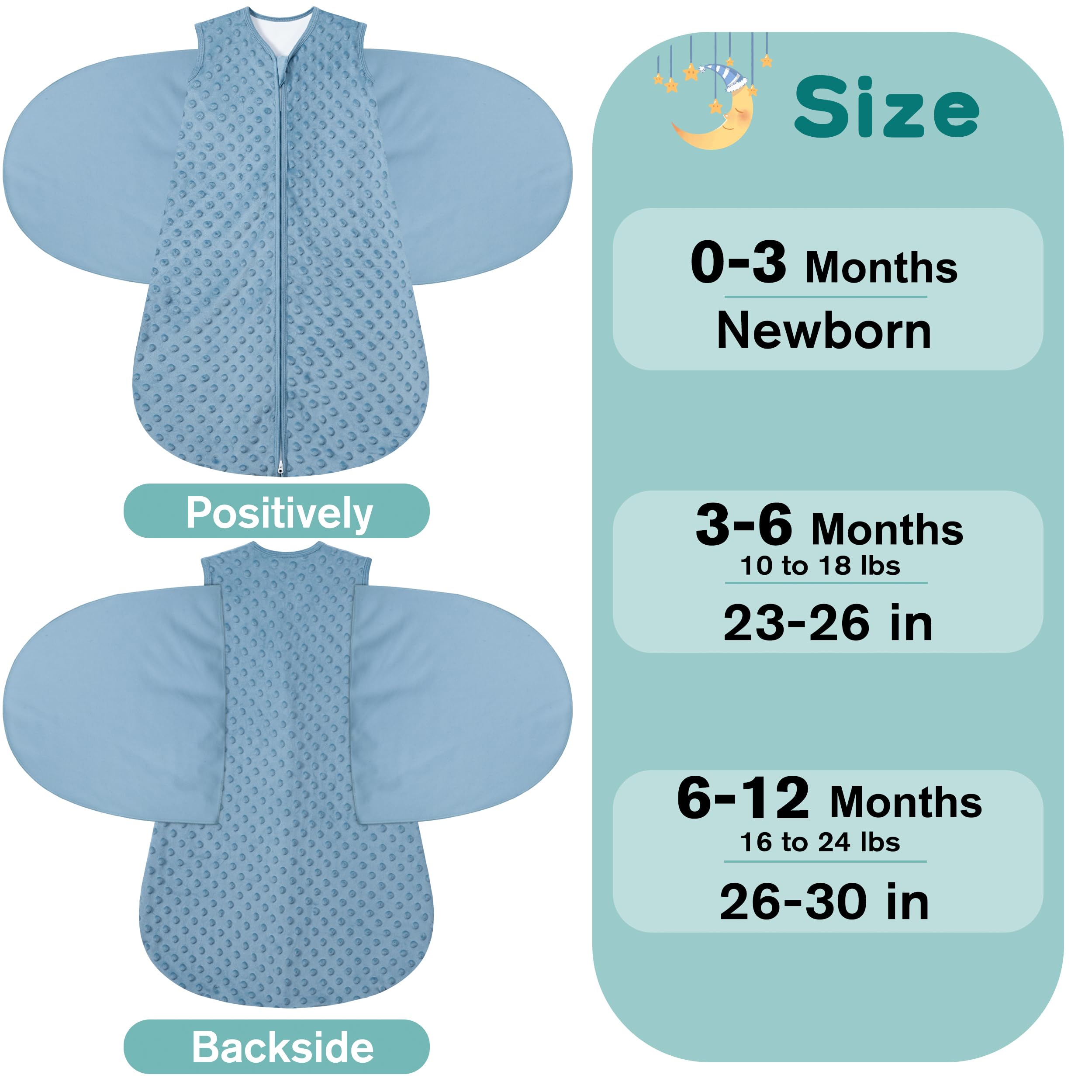 BSTOPPT reverse-zip bottom opening for quick diaper changes