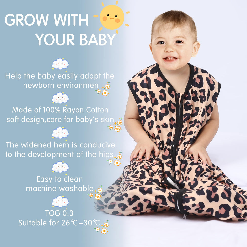BSTOPPT sleep sack leg-space design keeps baby comfortable