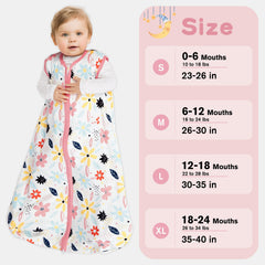 BSTOPPT sleep sack reverse zipper enables easy diaper changes.