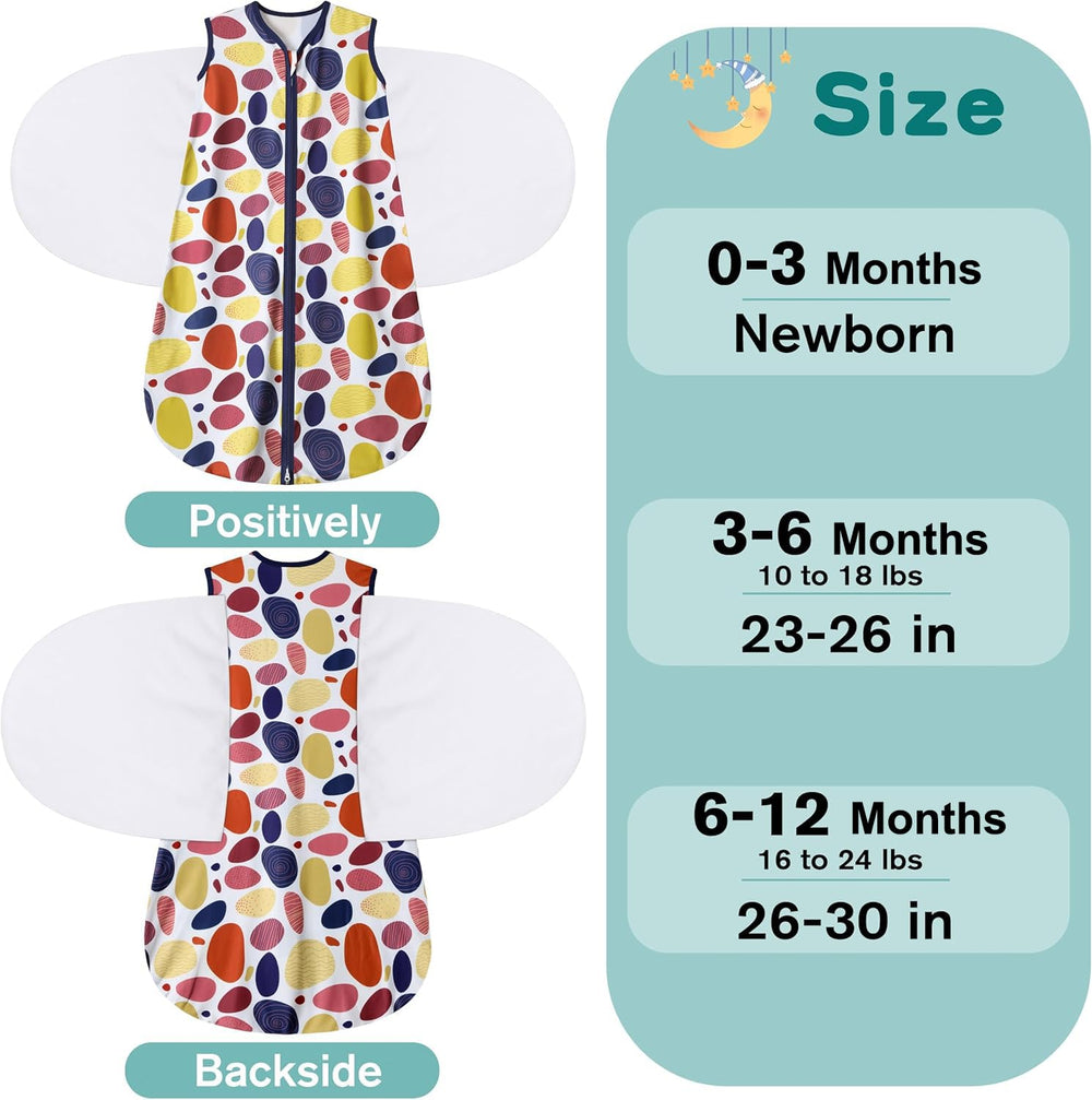 BSTOPPT 3-way swaddle arm-in and arm-out in action.