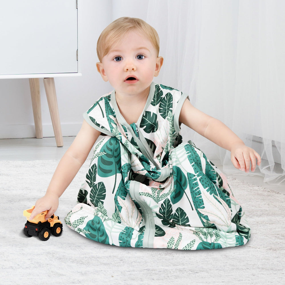 BSTOPT sleep sack zipper detail highlights easy access for nighttime changes