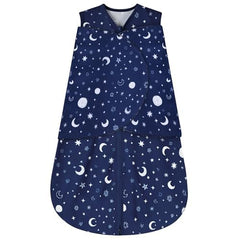 BSTOPT starry sky sleep sack front view for safe crib wear and easy bedtime routines