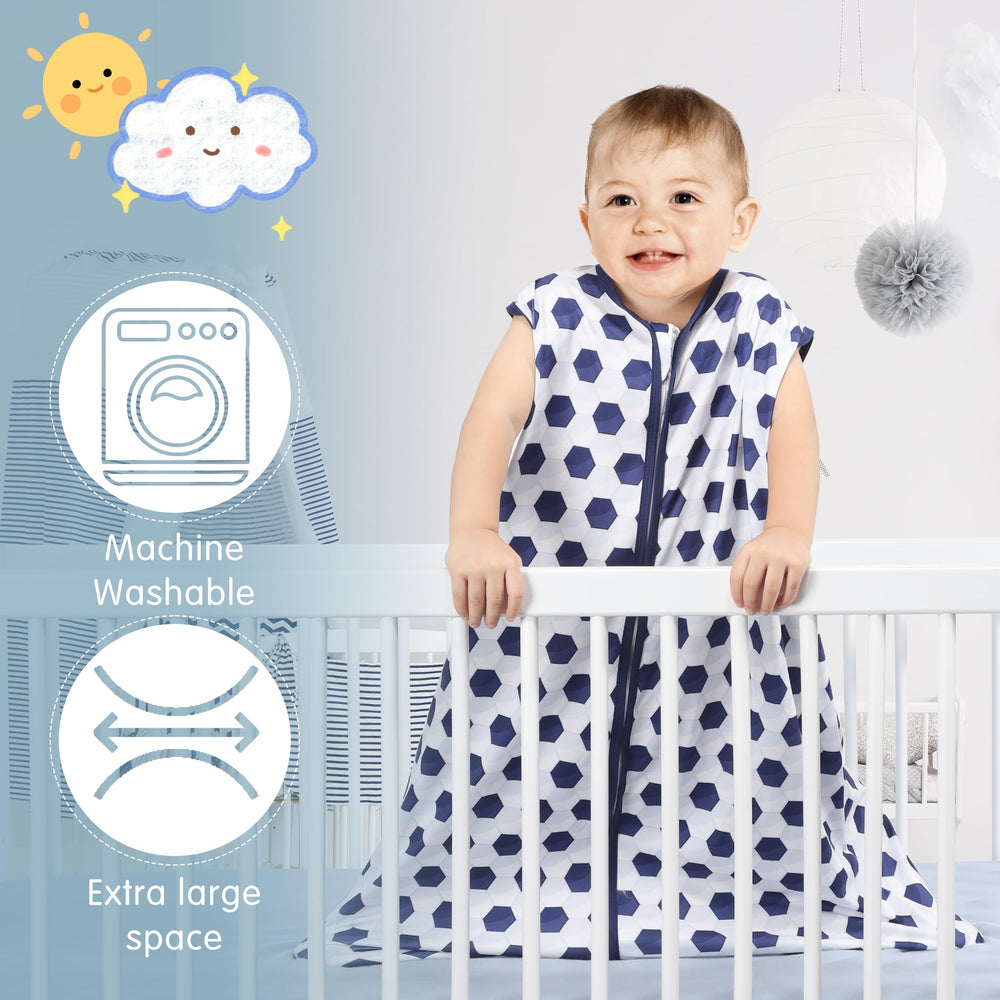 BSTOPPT sleep sack blue leg-space design keeps baby securely warm