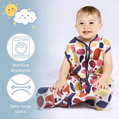 BSTOPPT sleep sack cobble pattern with two-way zipper for easy changes.