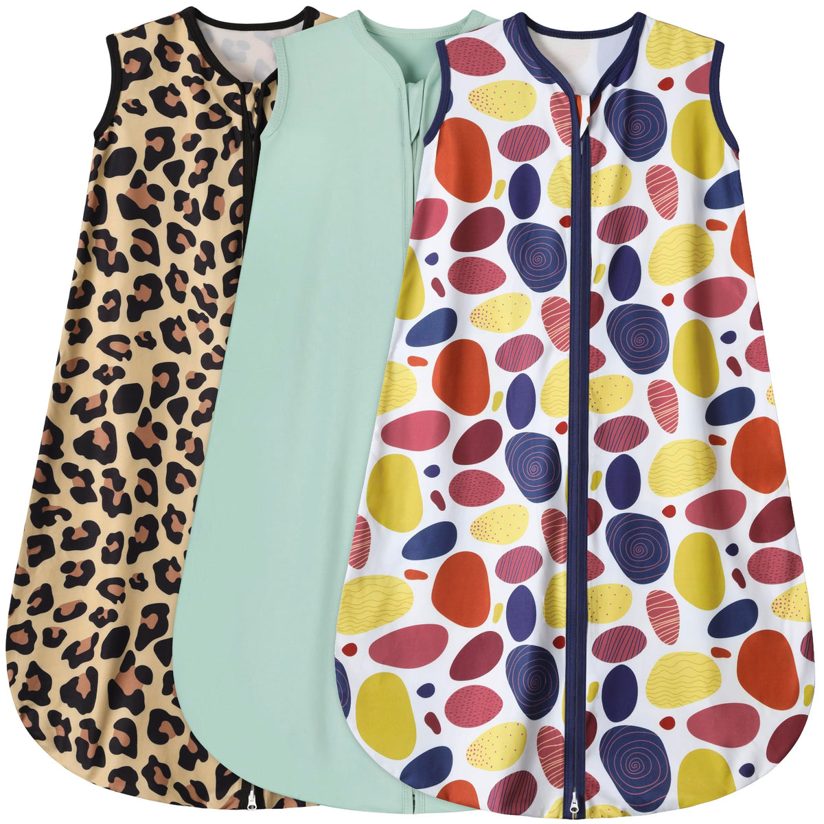 BSTOPPT sleep sack leopard pattern keeps 12-18 month baby cozy through the night.