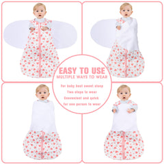 BSTOPPT reverse zipper allows diaper changes without unswaddling