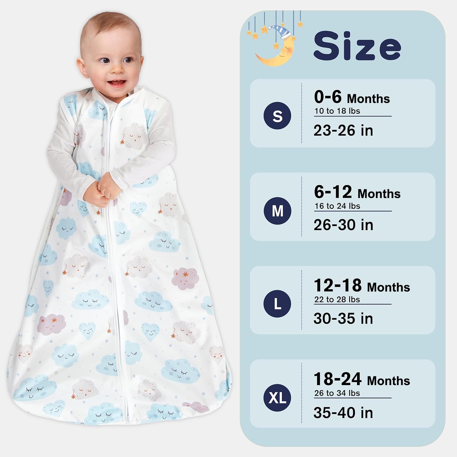 BSTOPT TOG 0.3 lightweight sleep sack for all-season use.