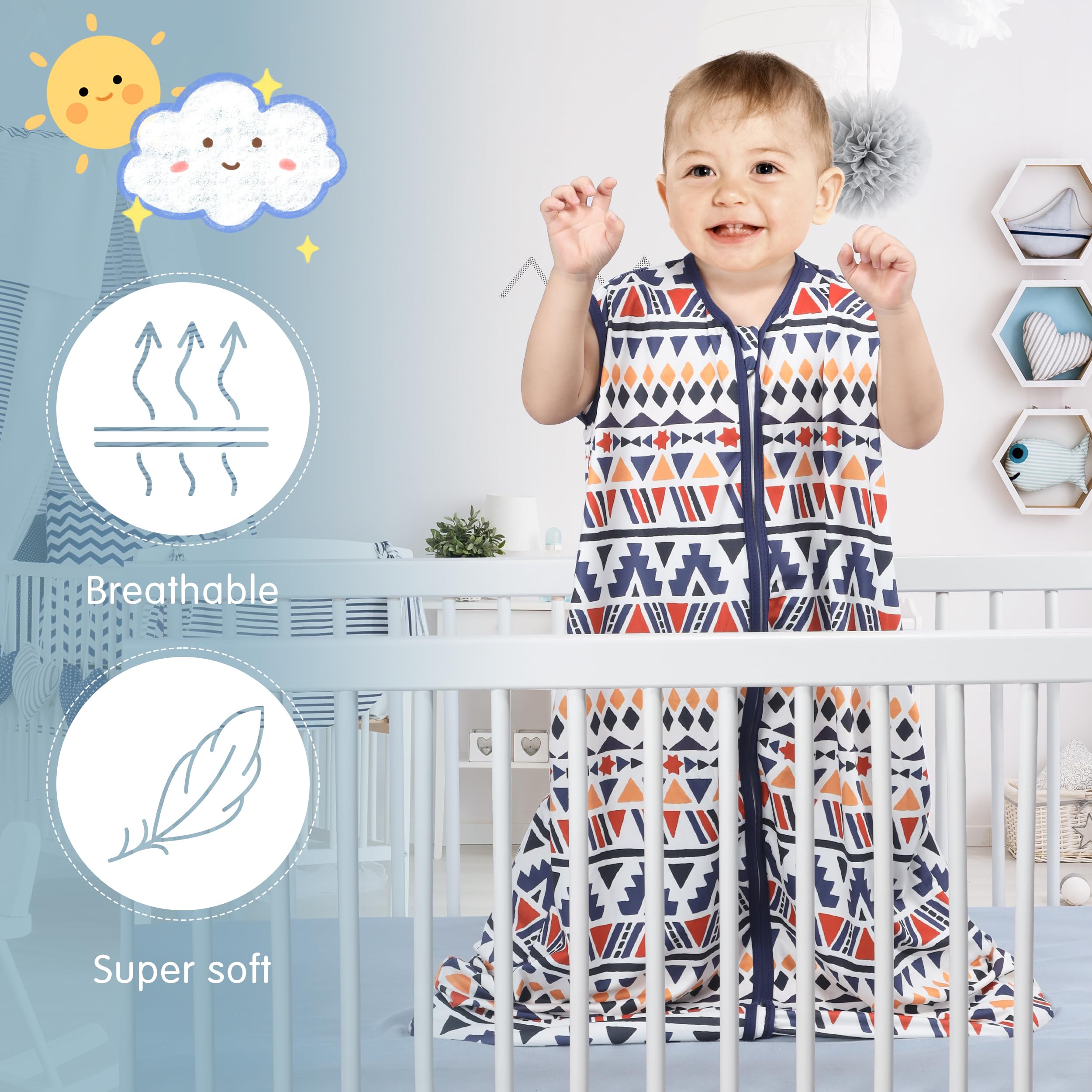 BSTOPPT 2-way zipper detail facilitates quick nighttime diaper changes