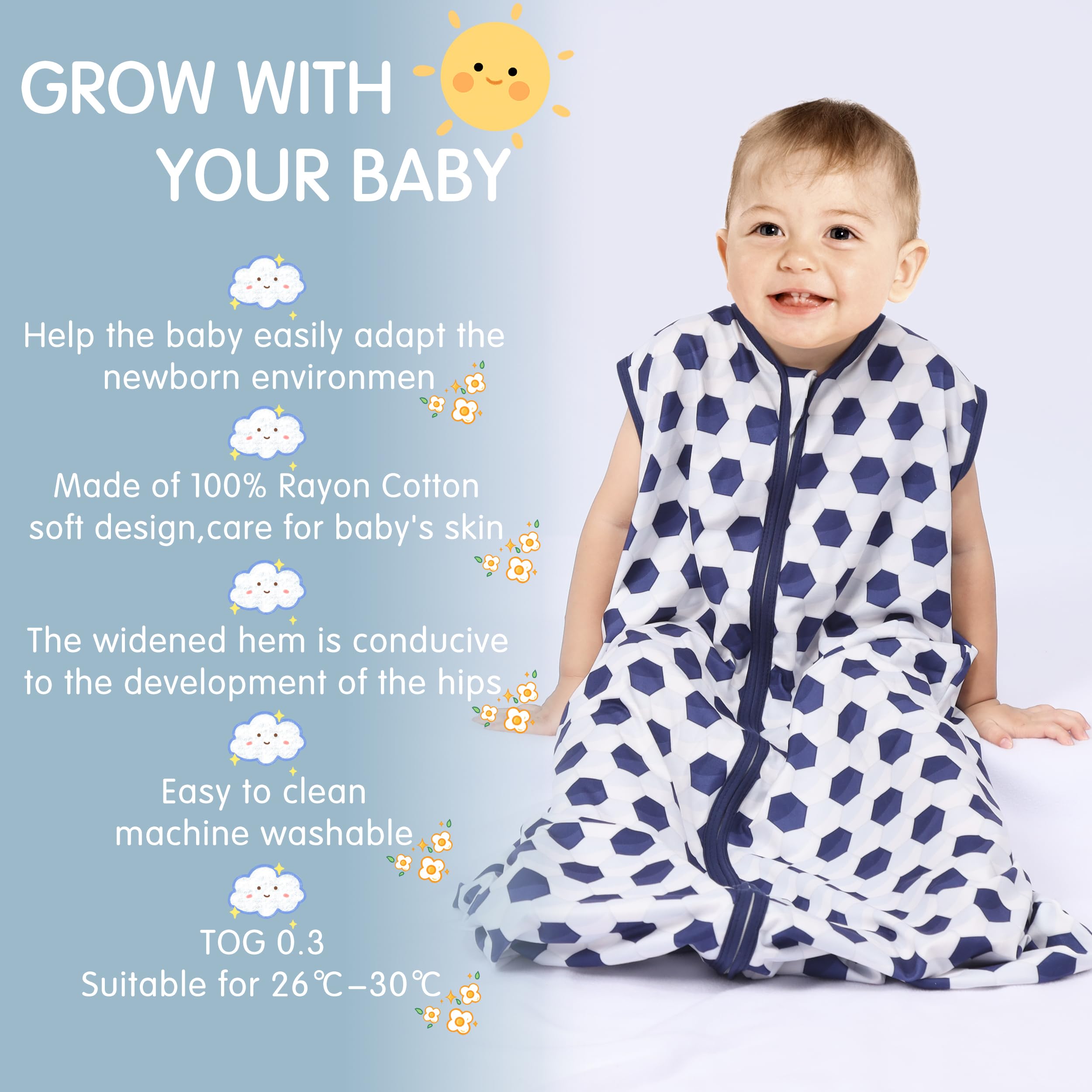 BSTOPPT roomy arms and legs, comfortable sleep.