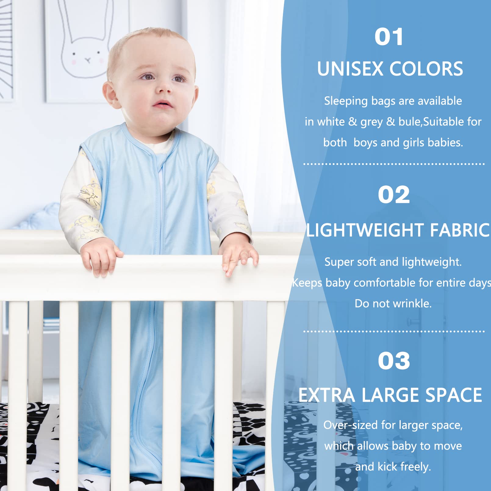 BSTOPPT two-way zipper close-up enables easy night diaper changes