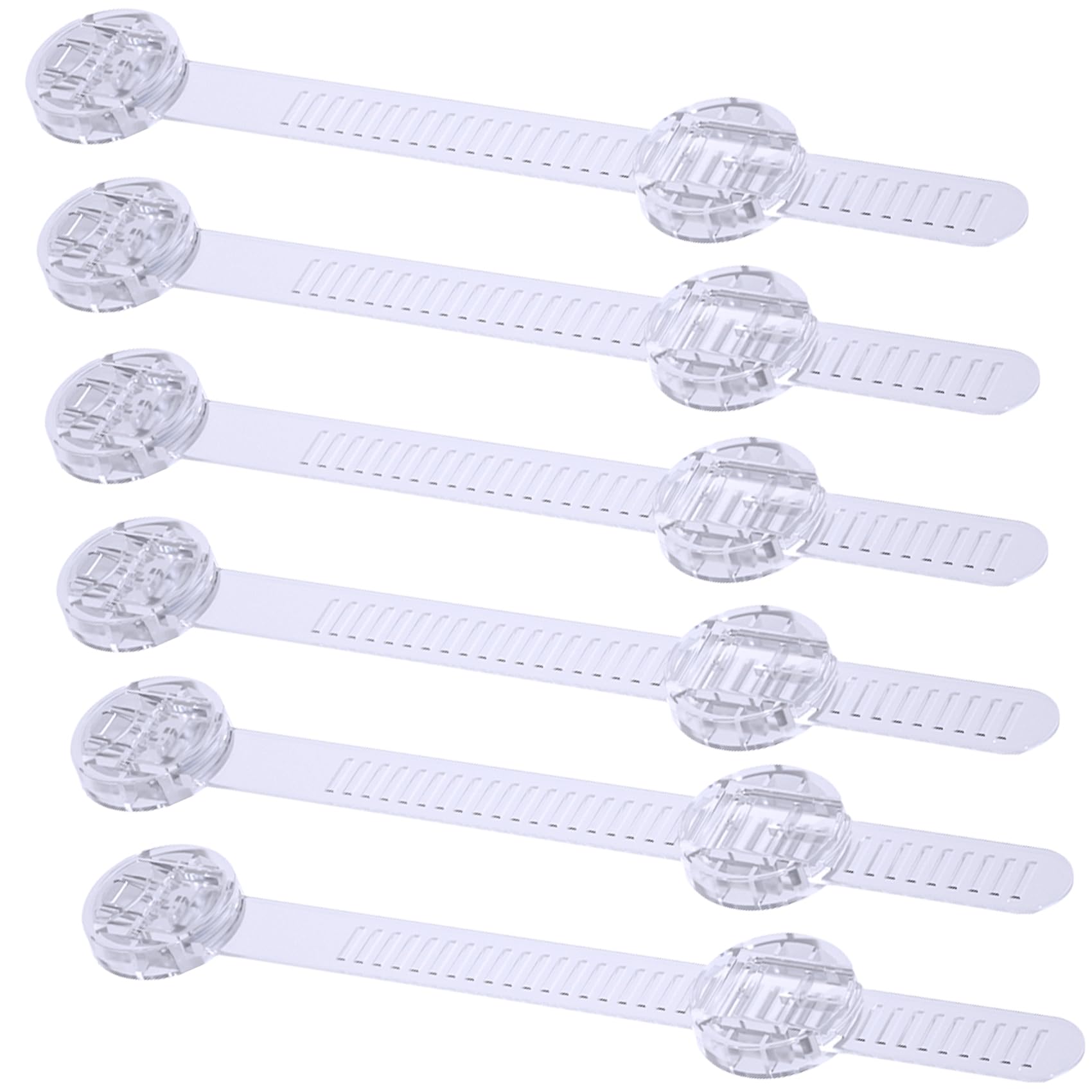 BSTsilver adjustable adhesive strap lock on a cabinet for safe, easy adult access.