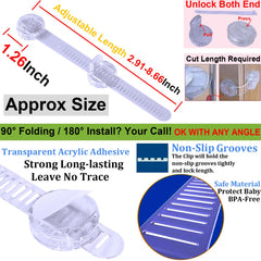 BSTsilver fridge-lock installed on refrigerator door demonstrating childproof protection.