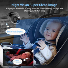 BTLMEMO 4.3-inch in-car display for hands-free baby monitoring.