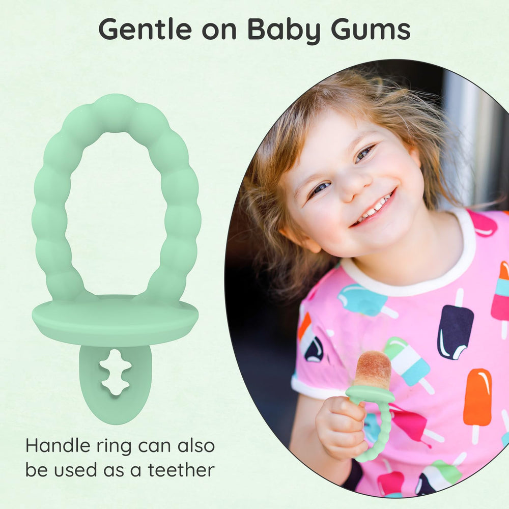 btrfe breastmilk popsicle mould supports early self-feeding with easy-to-hold portions