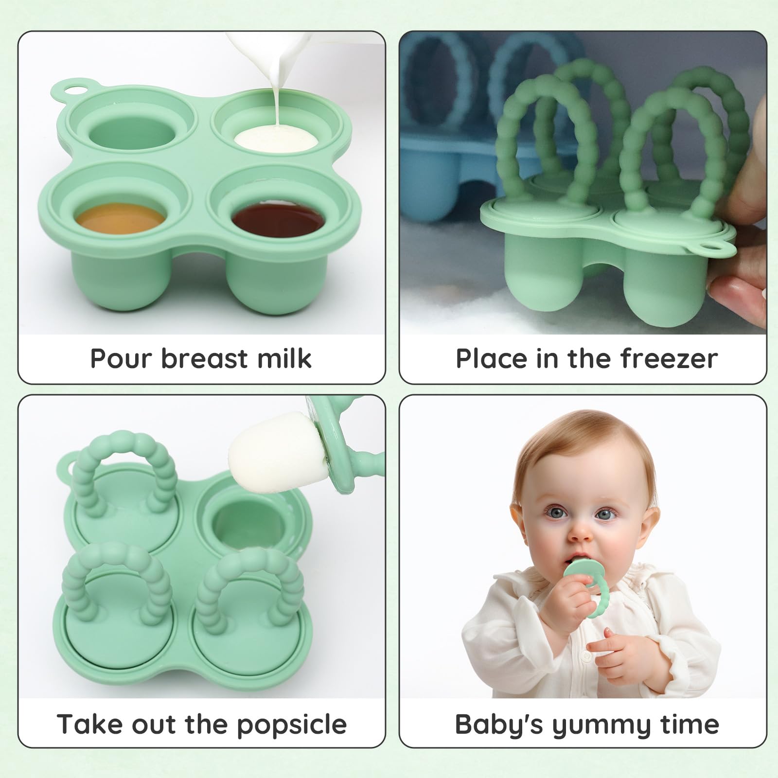 btrfe lightweight popsicle set ideal for tiny snacks on the go