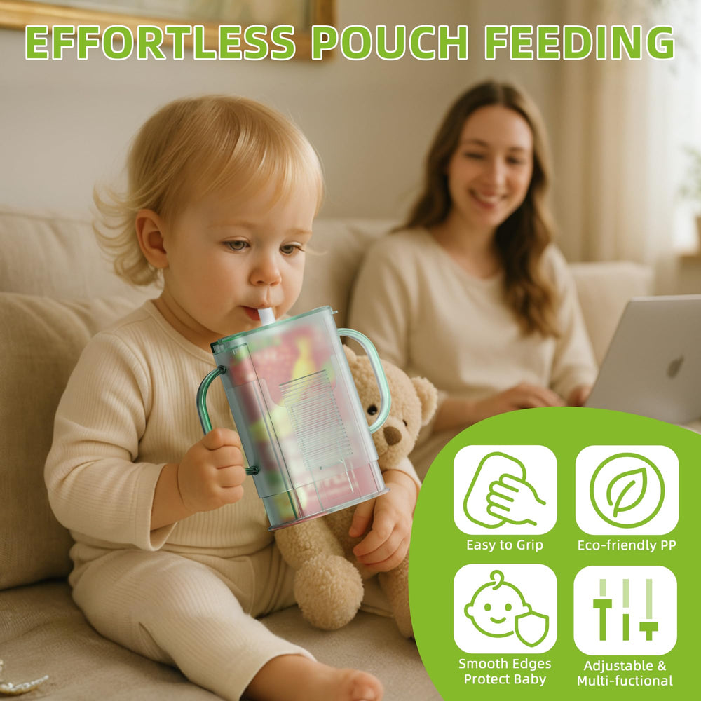 btrfe pouch holder no squeeze dishwasher-safe easy cleanup after meals