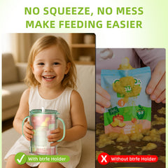 btrfe pouch holder no squeeze inverted-drink mode enables easy drinks