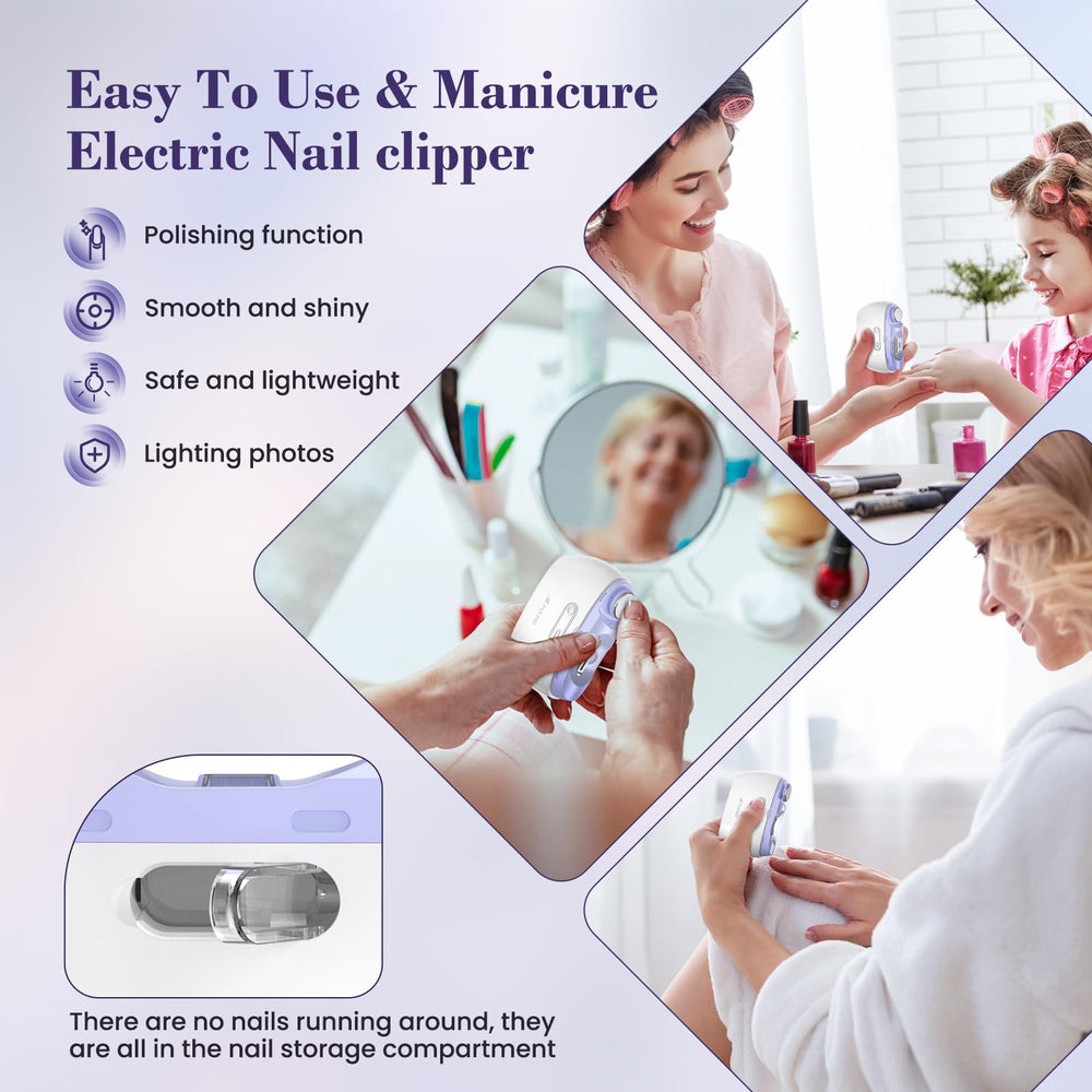 Bubbacare compact clipper charges via USB-C for easy travel.