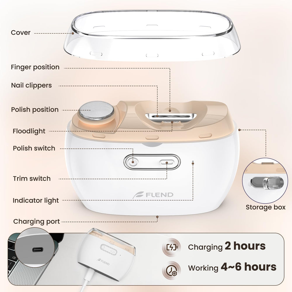 Bubbacare portable manicure set for home or travel