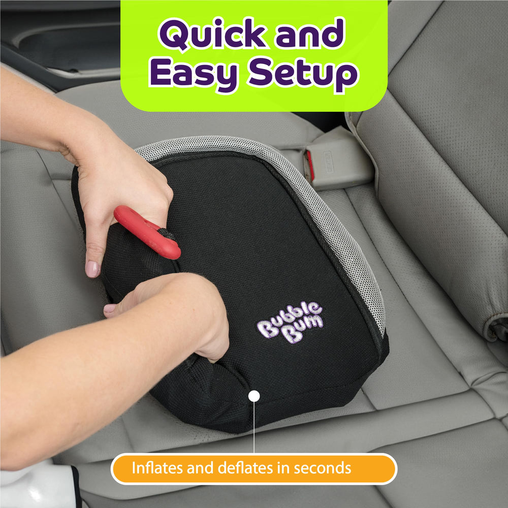 BubbleBum 3-across fit supports flexible vehicle seating