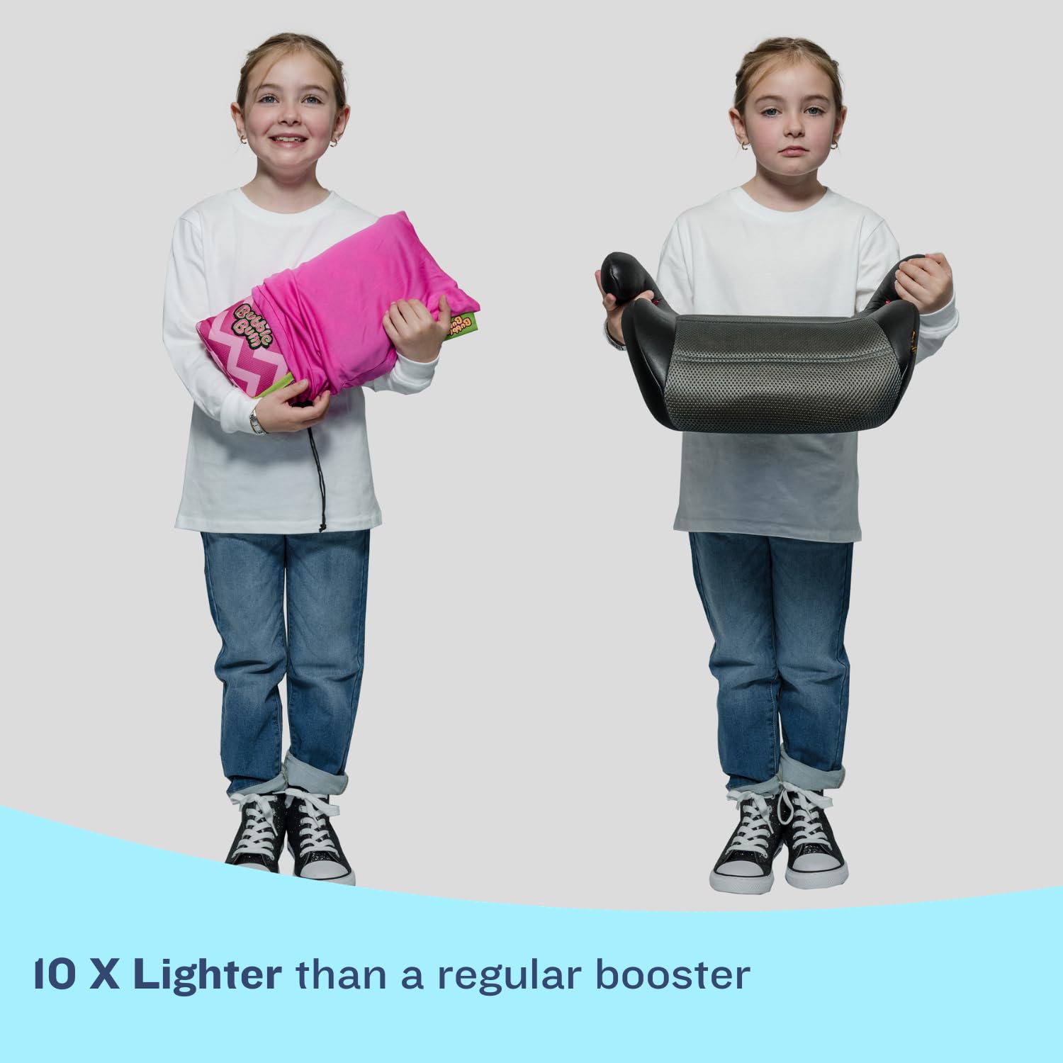 BubbleBum demonstrates crash-tested design for children 40-100 lbs