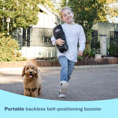 BubbleBum booster seat slim design fits three across safely