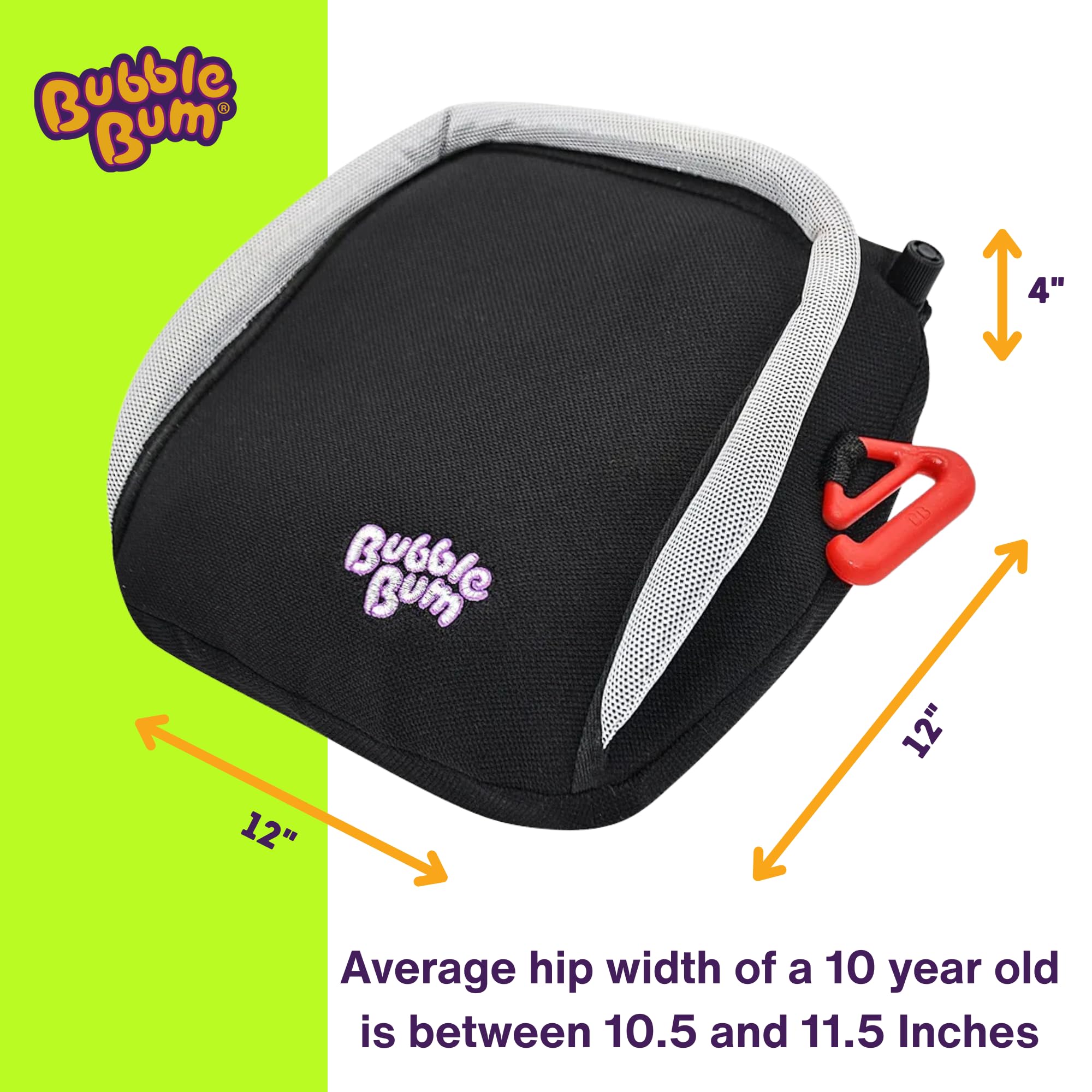BubbleBum soft cushioned surface reduces hard edge discomfort