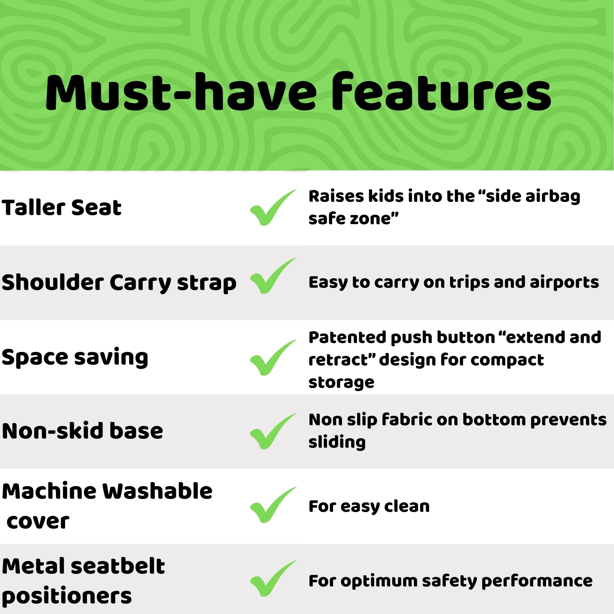 BubbleBum Teleport removable cover is machine washable