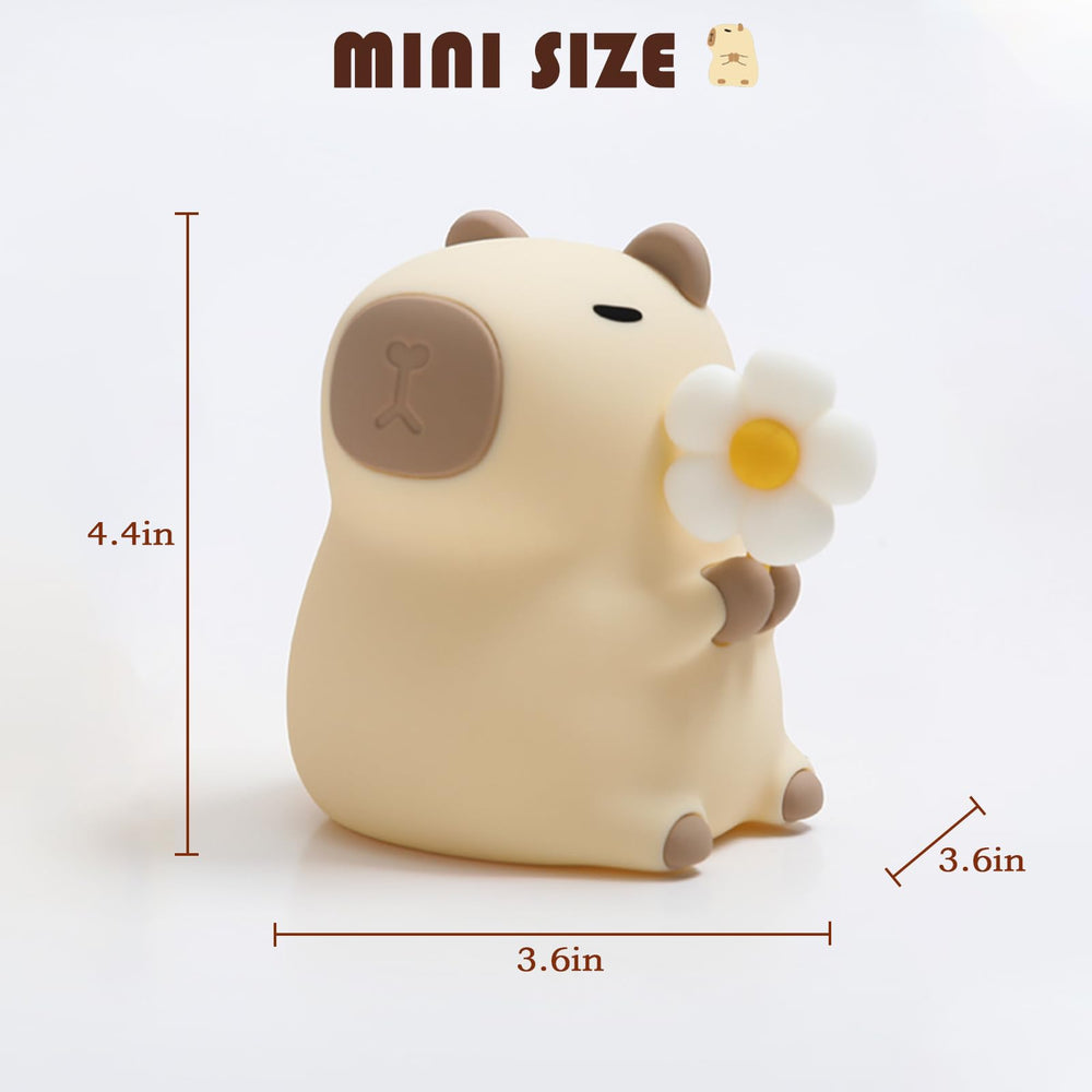 Bubbleimage cute capybara night light is a charming gift for children.