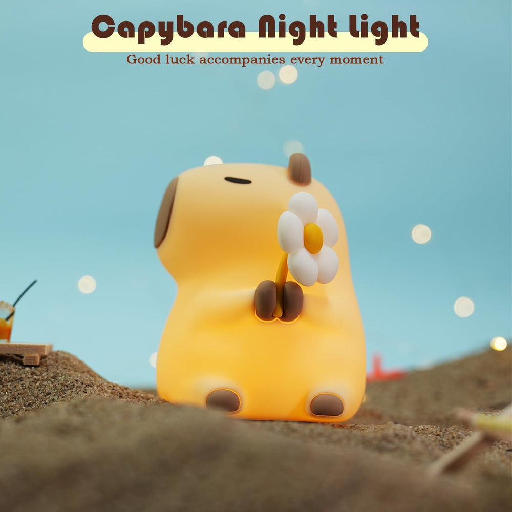 Bubbleimage rechargeable night light uses USB-C for easy charging.