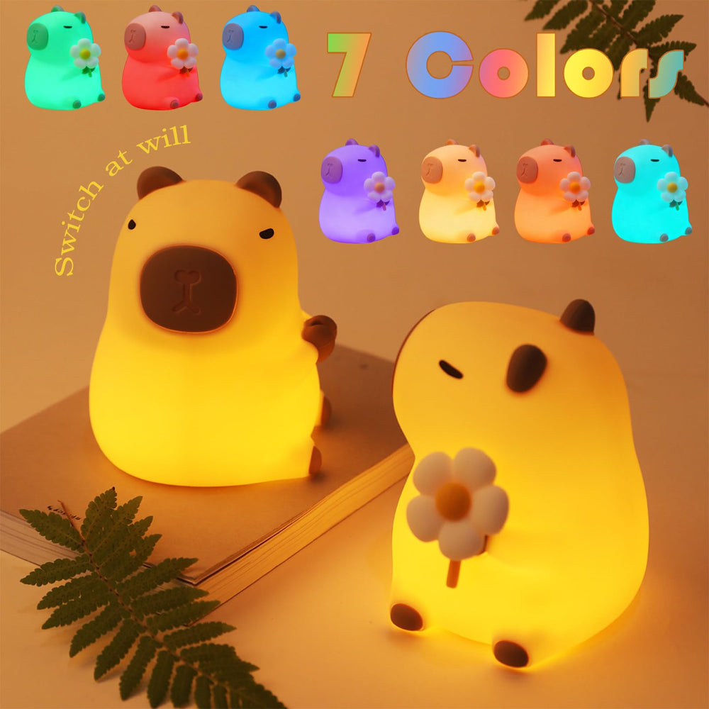 Bubbleimage night light silicone shell is soft and kid-friendly.