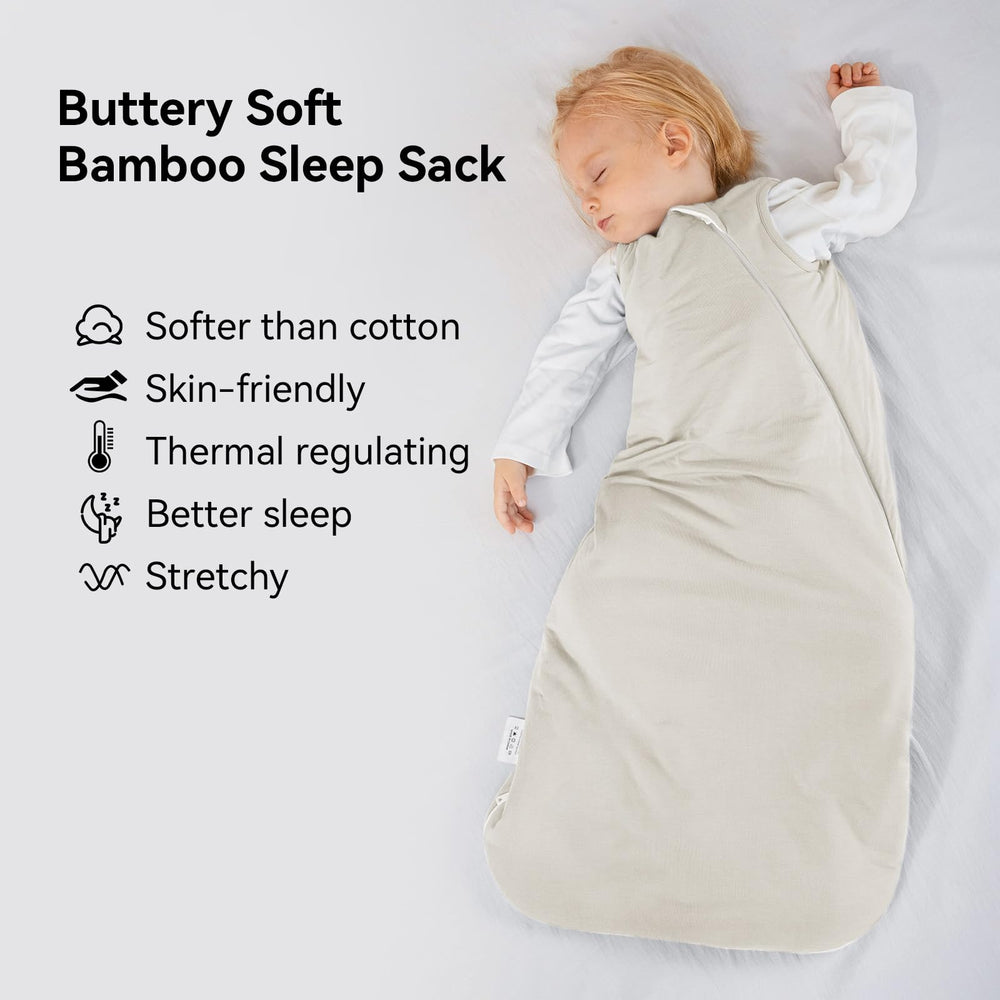 BubblePanda sleep sack shows 2-way zipper for easy diaper changes