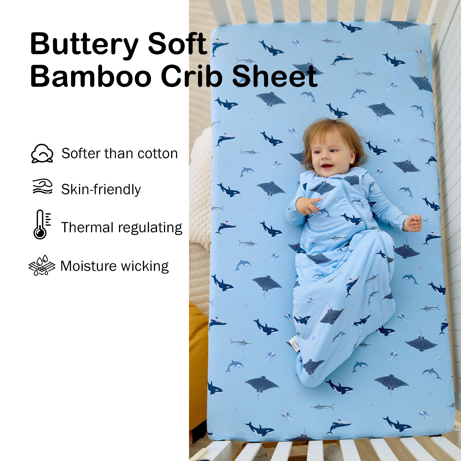 BubblePanda bamboo rayon close-up shows silky texture and gentle stretch.