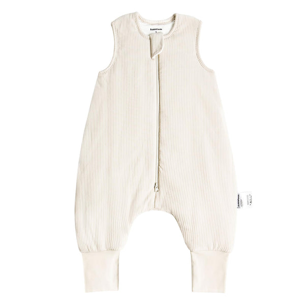 BubblePanda bamboo sleep sack with feet for 24-36 months, cozy and roomy for movement