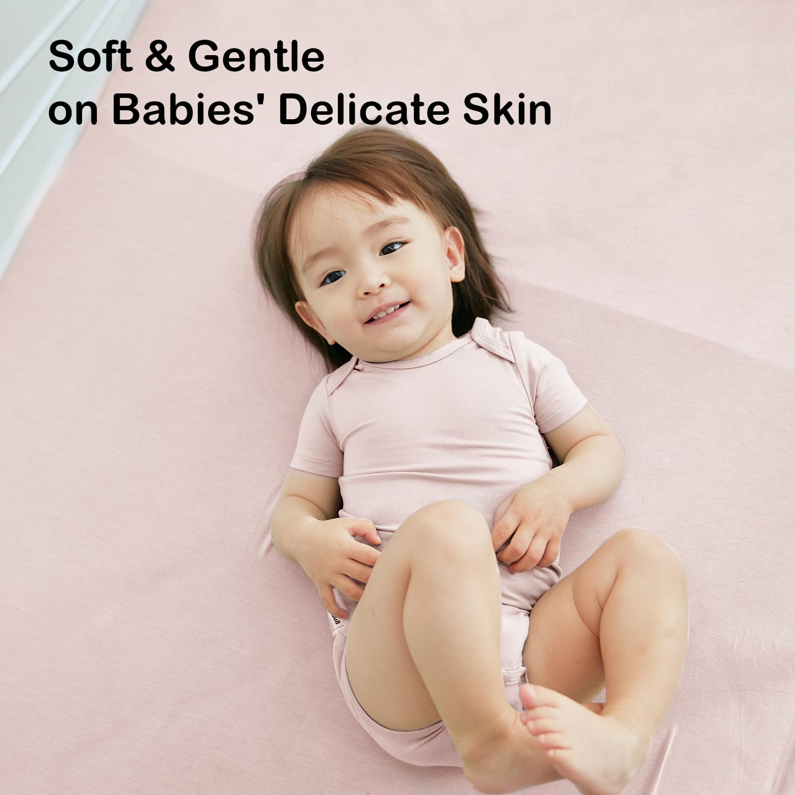 BubblePanda machine-washable crib sheet designed for easy durability and cleaning