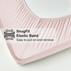 BubblePanda stretchy 360-elastic fit on crib mattress ensures secure placement