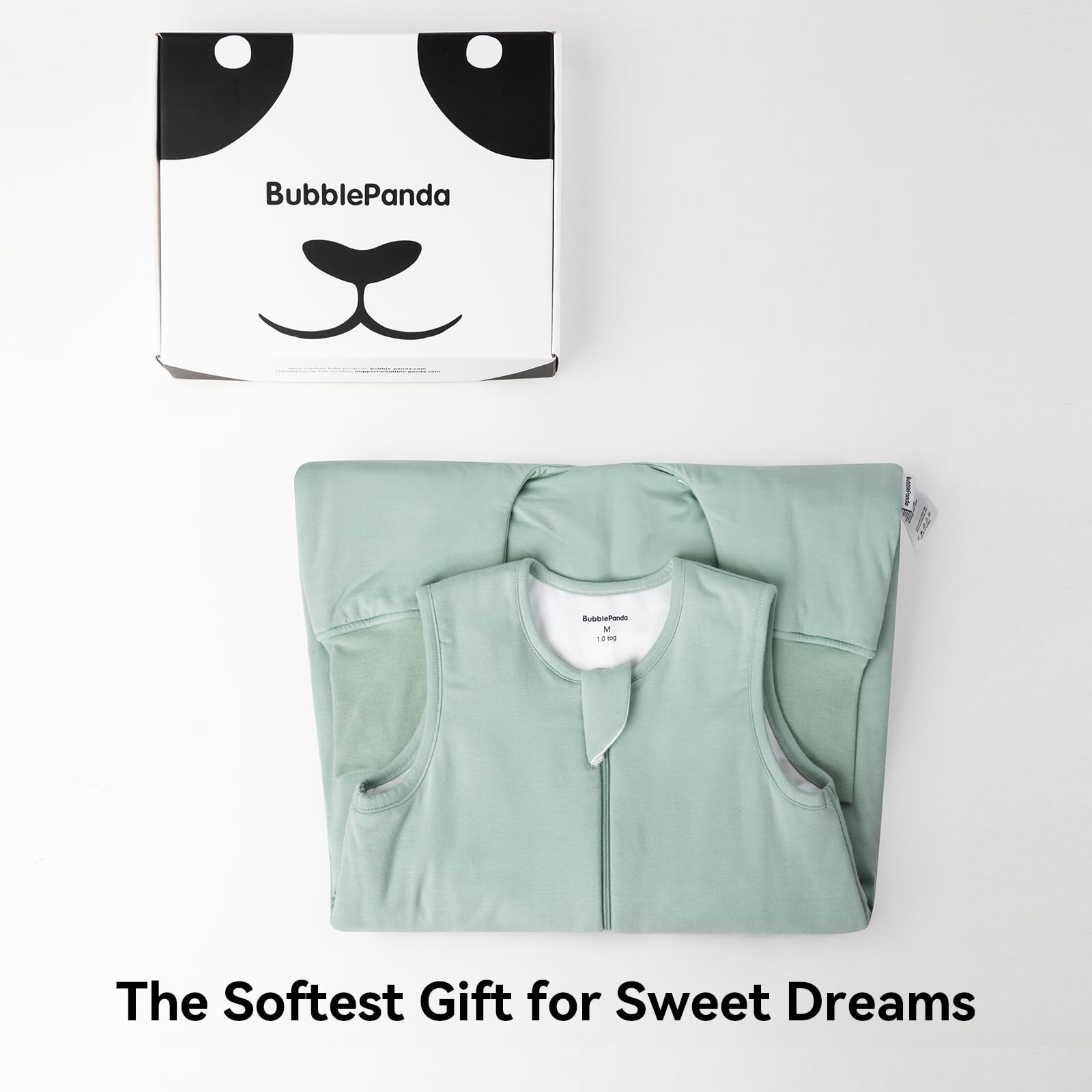 BubblePanda sleep sack deep neckline shown for safety