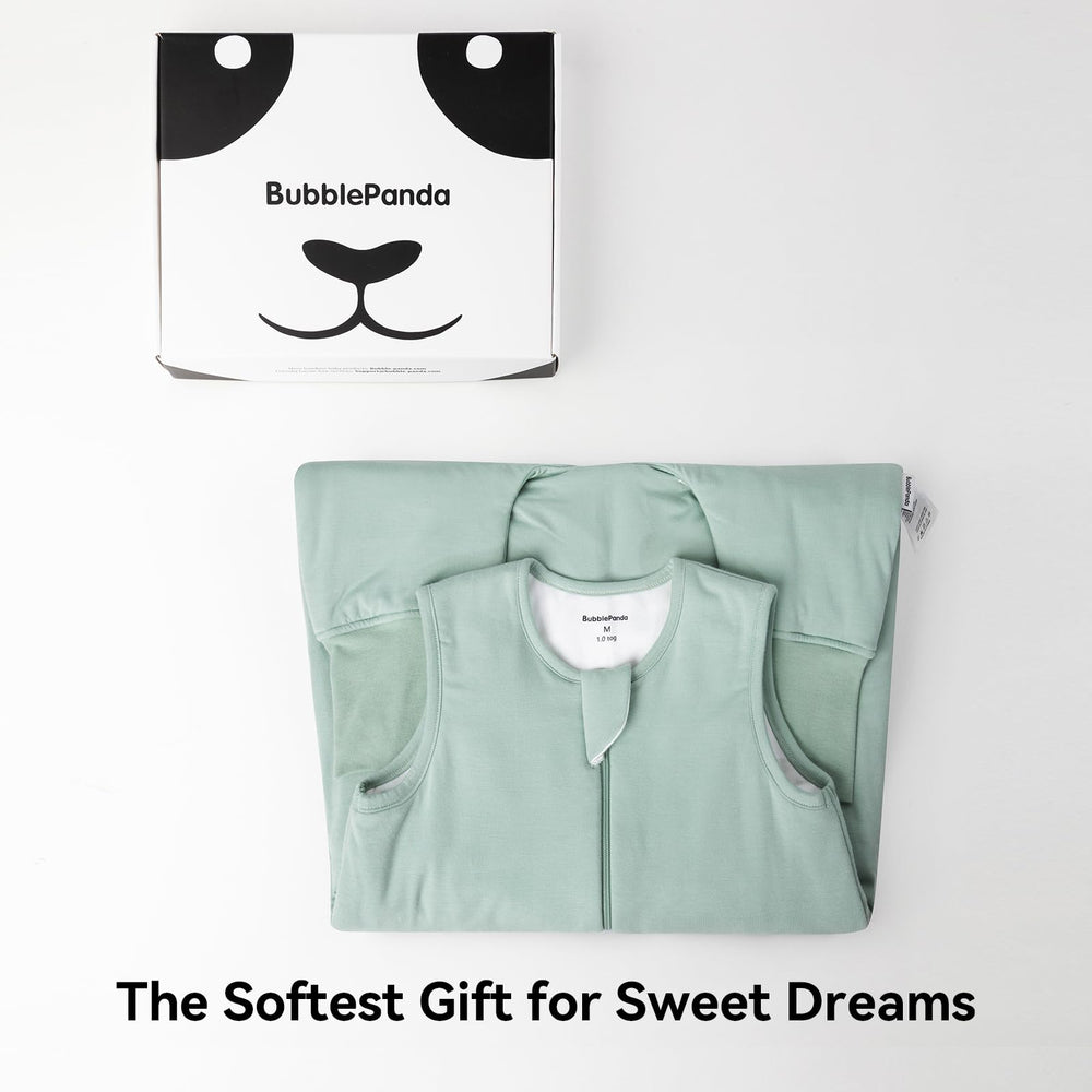 BubblePanda sleep sack deep neckline shown for safety