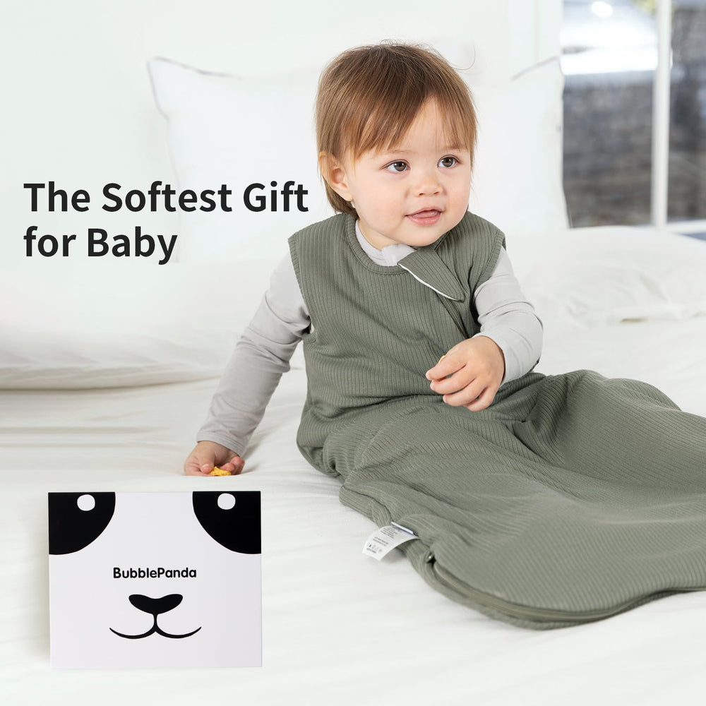 BubblePanda sleep sack designed for extended wear as baby grows.