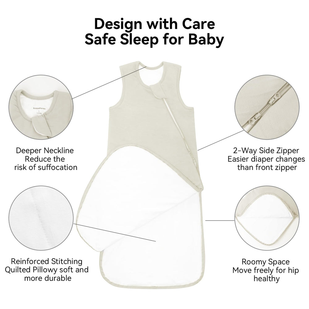 BubblePanda deeper, narrower neckline design for safer wear