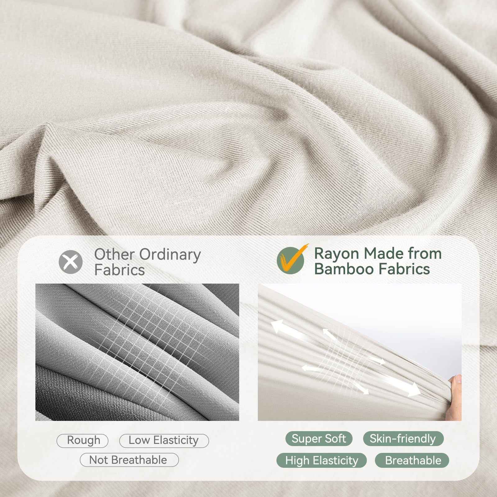 BubblePanda breathable fabric close-up highlights temperature regulation and air circulation.