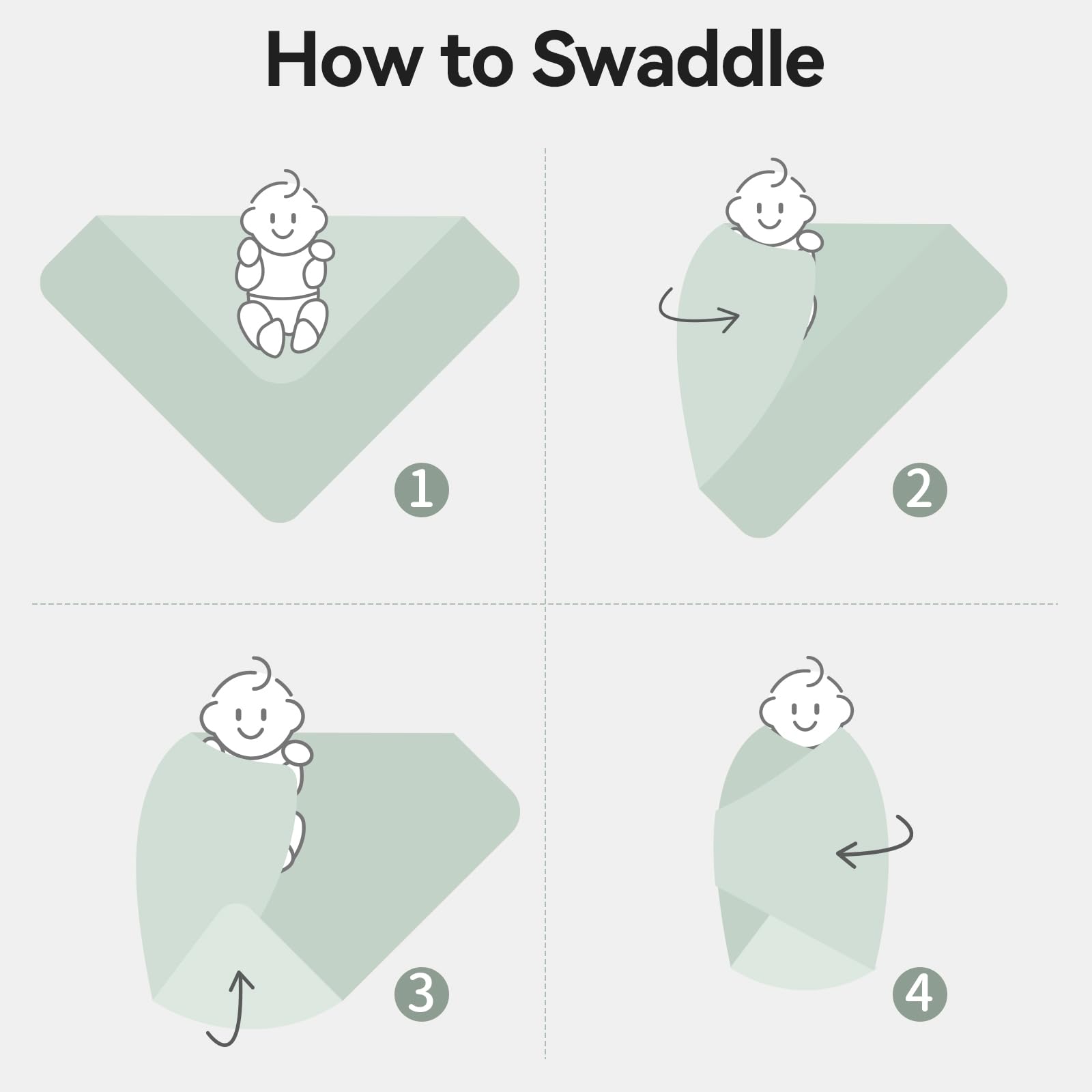 BubblePanda swaddle is machine washable for easy care.