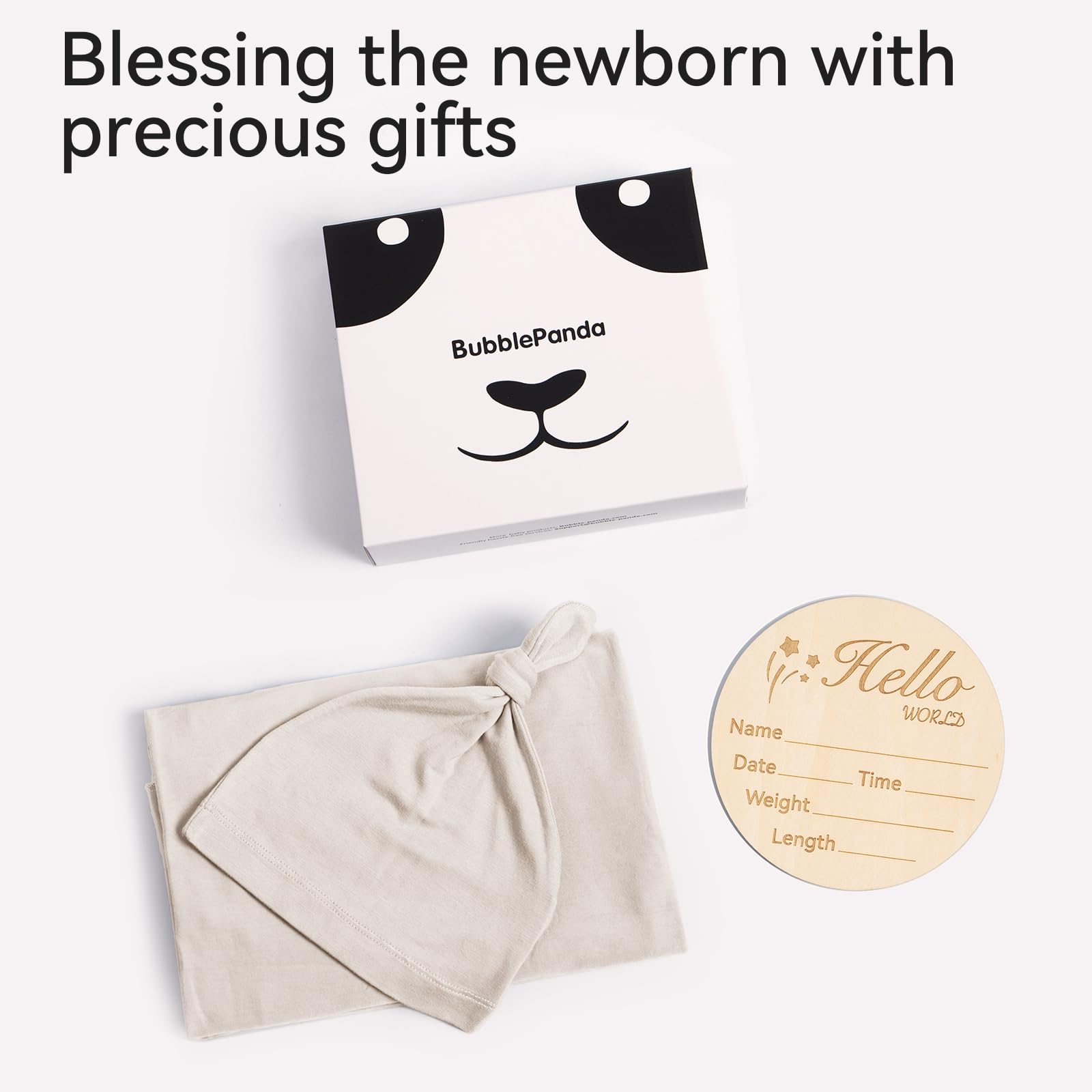 BubblePanda gift-ready set ideal newborn shower gift with unisex design.