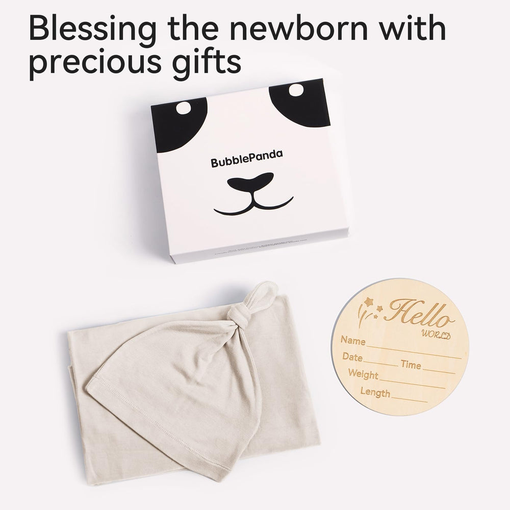 BubblePanda gift-ready set ideal newborn shower gift with unisex design.