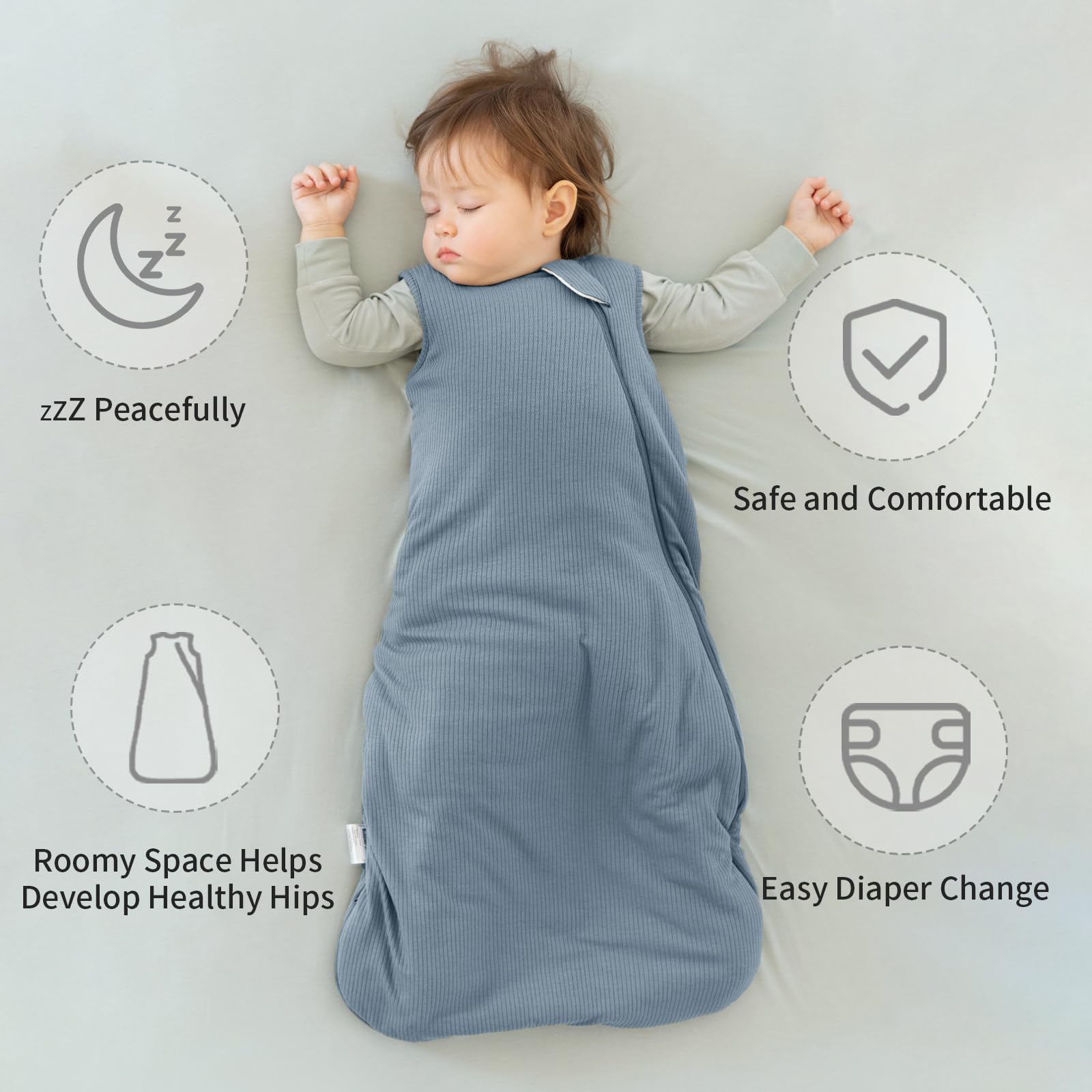 BubblePanda-roomy-leg-room enables safe, relaxed leg movement.
