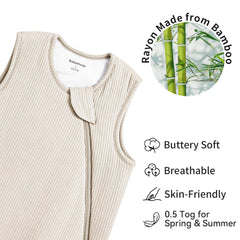 BubblePanda sleep sack back view highlights roomy design for comfortable movement.
