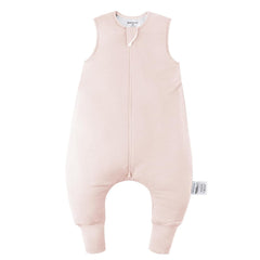 BubblePanda sleep sack with feet showing 2-way zipper for easy night diaper changes.